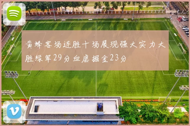 黄蜂客场连胜十场展现强大实力大胜绿军29分血虐掘金23分